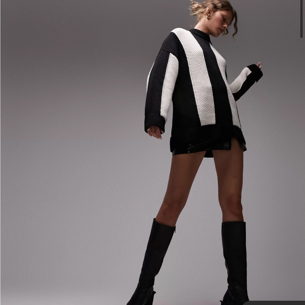 TOPSHOP STRIPED SWEATER - Picture 2 of 7